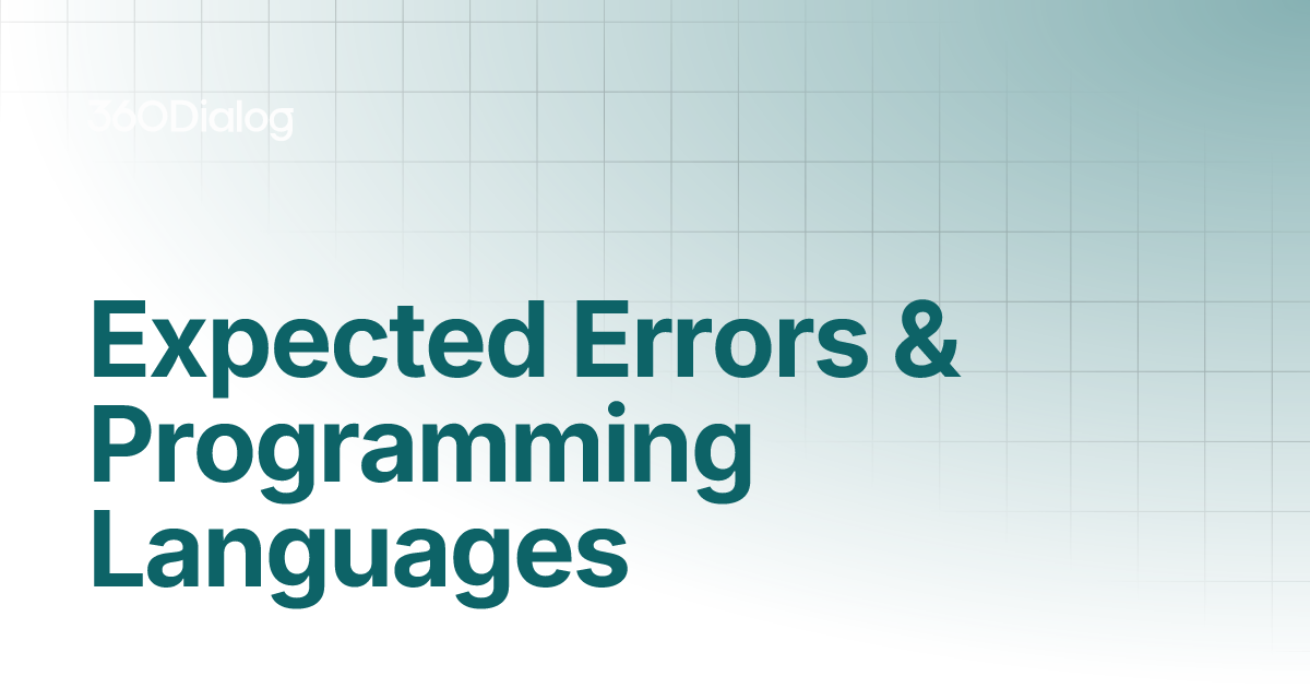 Expected Errors & Programming Languages | Client Documentation