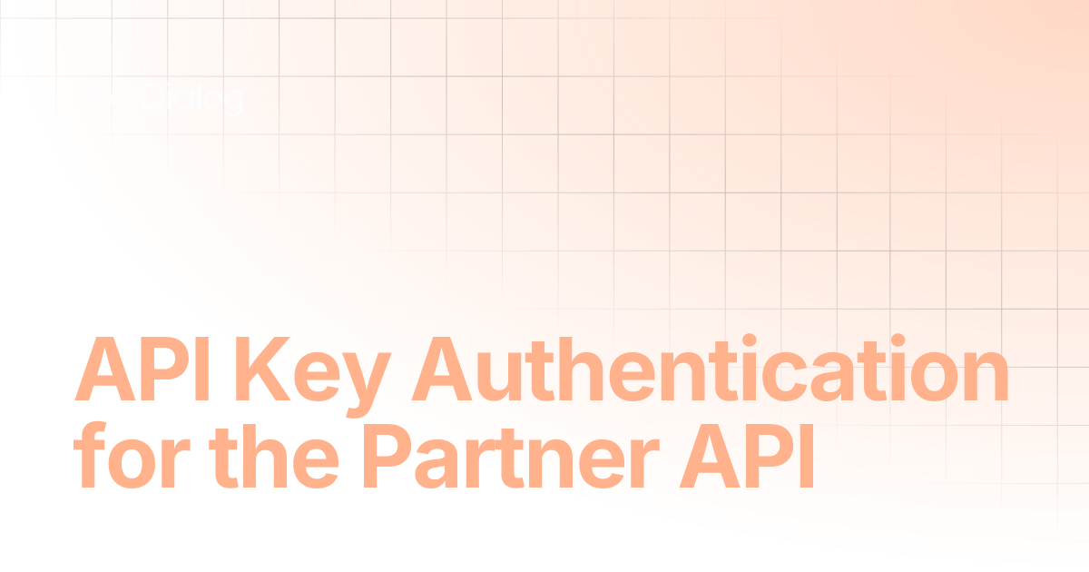 API Key Authentication for the Partner API | 360Dialog