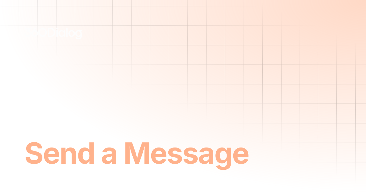 Send a Message | 360Dialog